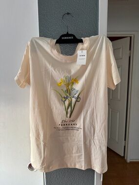Cotton On Cream Floral Iris Graphic Tee
